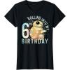 imageStar Wars BB8 ampamp DO Rolling Into My 6th Birthday TShirtBlack