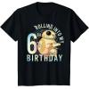 imageStar Wars BB8 ampamp DO Rolling Into My 6th Birthday TShirtBlack