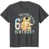 imageStar Wars BB8 ampamp DO Rolling Into My 6th Birthday TShirtDark Heather Grey