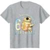 imageStar Wars BB8 ampamp DO Rolling Into My 6th Birthday TShirtHeather Grey
