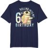 imageStar Wars BB8 ampamp DO Rolling Into My 6th Birthday TShirtNavy Blue