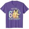 imageStar Wars BB8 ampamp DO Rolling Into My 6th Birthday TShirtPurple Heather