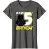 imageStar Wars Darth Vader 5th Birthday TShirt TShirtAsphalt Grey