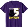 imageStar Wars Darth Vader 5th Birthday TShirt TShirtPurple