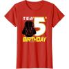 imageStar Wars Darth Vader 5th Birthday TShirt TShirtRed