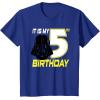imageStar Wars Darth Vader 5th Birthday TShirt TShirtRoyal Blue