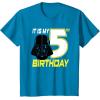 imageStar Wars Darth Vader 5th Birthday TShirt TShirtSapphire Blue