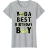 imageStar Wars Yoda Best Birthday Boy Rebel Logo TShirtHeather Grey