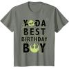 imageStar Wars Yoda Best Birthday Boy Rebel Logo TShirtOlive Heather
