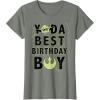 imageStar Wars Yoda Best Birthday Boy Rebel Logo TShirtOlive Heather