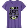 imageStar Wars Yoda Best Birthday Boy Rebel Logo TShirtPurple Heather
