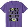 imageStar Wars Yoda Best Birthday Boy Rebel Logo TShirtPurple Heather
