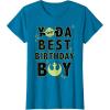 imageStar Wars Yoda Best Birthday Boy Rebel Logo TShirtSapphire Blue