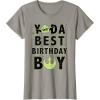 imageStar Wars Yoda Best Birthday Boy Rebel Logo TShirtSlate Grey