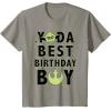 imageStar Wars Yoda Best Birthday Boy Rebel Logo TShirtSlate Grey