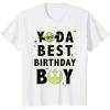 imageStar Wars Yoda Best Birthday Boy Rebel Logo TShirtWhite