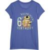 imageStar Wars BB8 ampamp DO Rolling Into My 6th Birthday TShirtBright Blue Heather