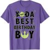 imageStar Wars Yoda Best Birthday Boy Rebel Logo TShirtPurple Heather