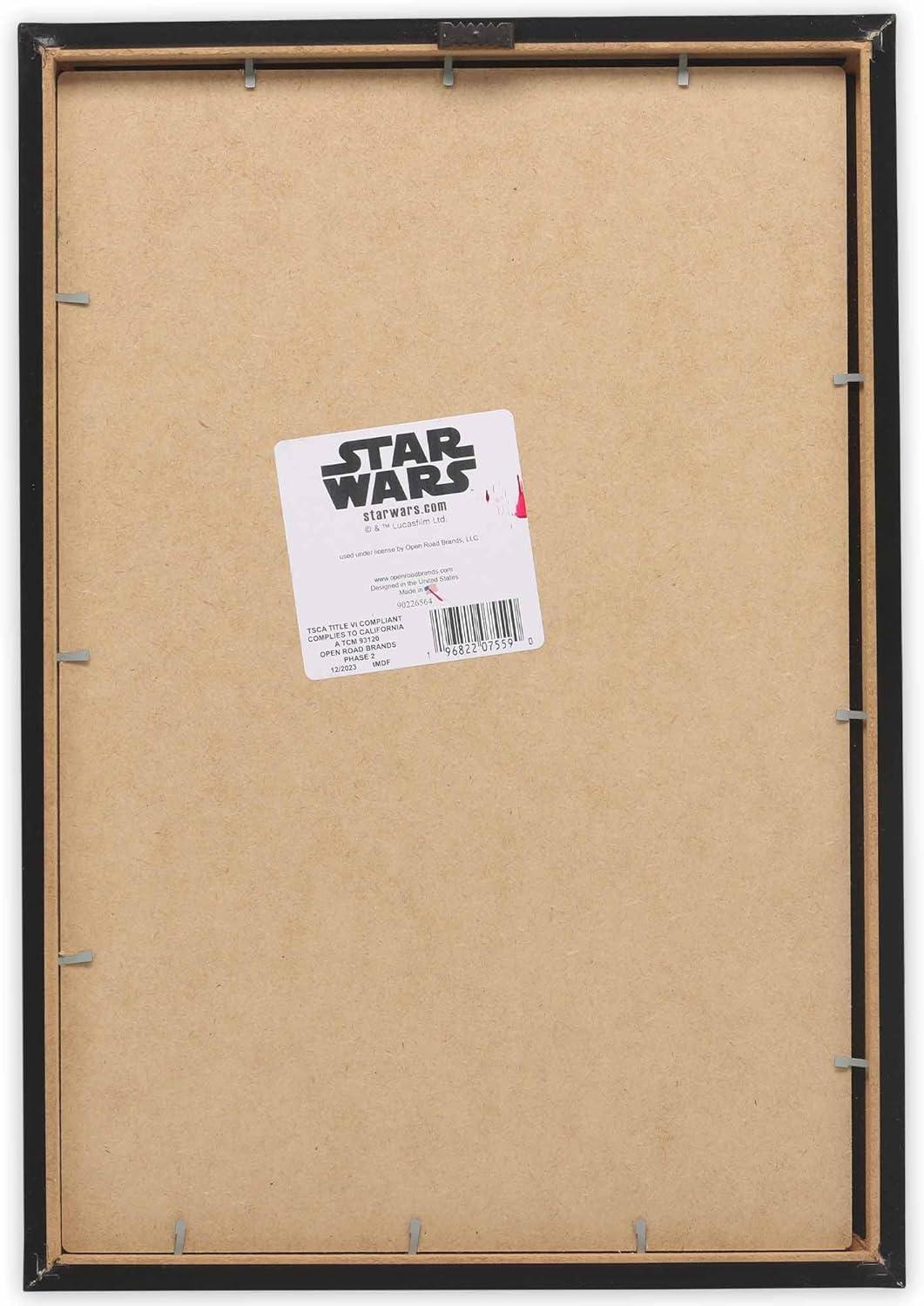 imageOpen Road Brands Disney Star Wars In This House Family Rules Wood Wall Decor  Large Star Wars Wall Art for Living Room Movie Room or Man CaveBlackBlue