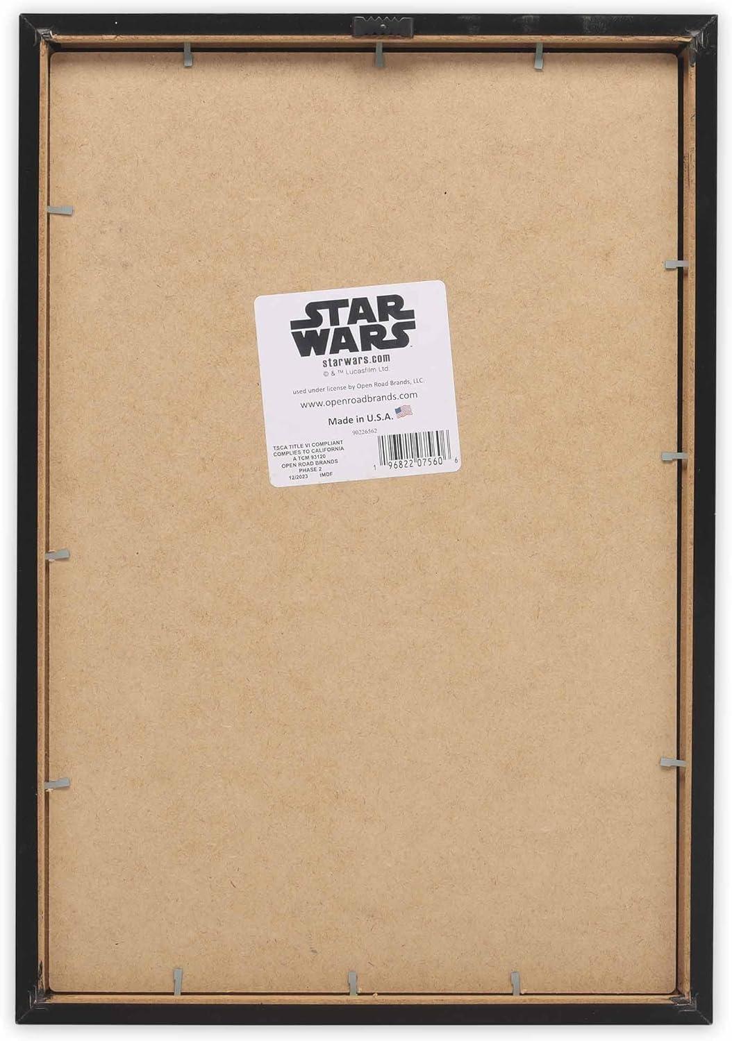 imageOpen Road Brands Disney Star Wars In This House Family Rules Wood Wall Decor  Large Star Wars Wall Art for Living Room Movie Room or Man CaveBlackGray