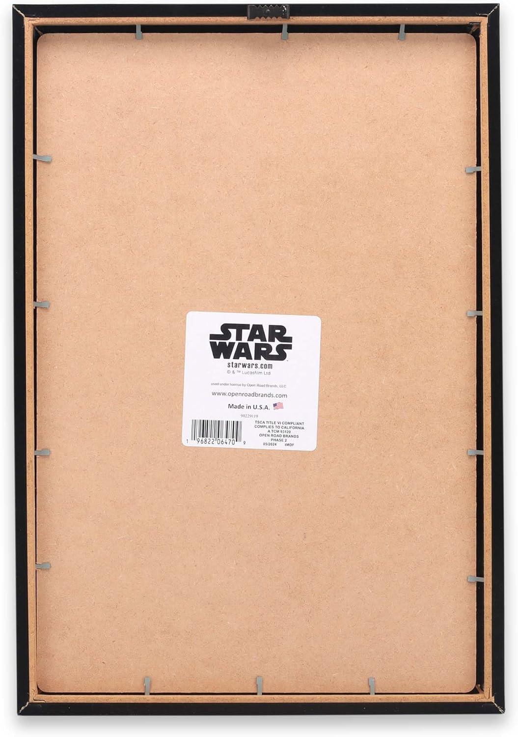 imageOpen Road Brands Disney Star Wars In This House Family Rules Wood Wall Decor  Large Star Wars Wall Art for Living Room Movie Room or Man CaveBlackRed