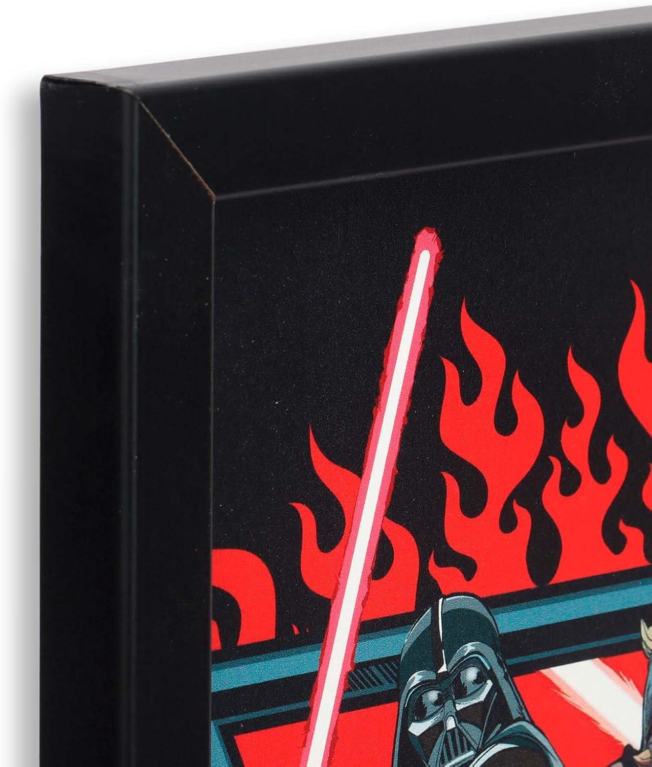 imageOpen Road Brands Disney Star Wars In This House Family Rules Wood Wall Decor  Large Star Wars Wall Art for Living Room Movie Room or Man CaveRed