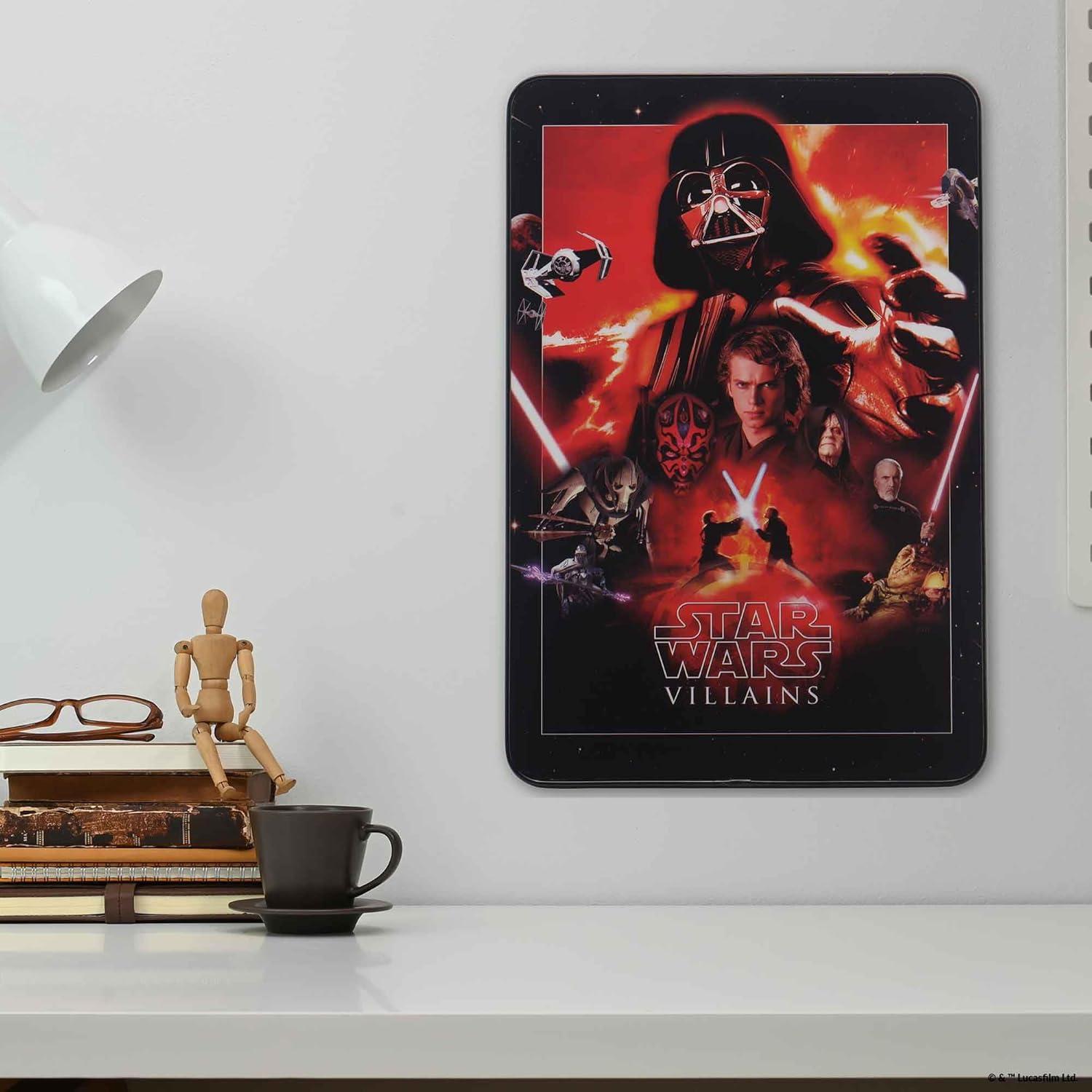 imageOpen Road Brands Disney Star Wars In This House Family Rules Wood Wall Decor  Large Star Wars Wall Art for Living Room Movie Room or Man CaveRedOrange