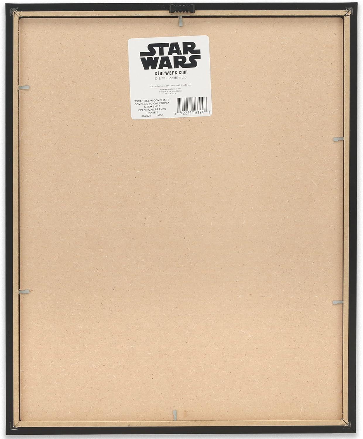 imageOpen Road Brands Disney Star Wars In This House Family Rules Wood Wall Decor  Large Star Wars Wall Art for Living Room Movie Room or Man CaveWhite