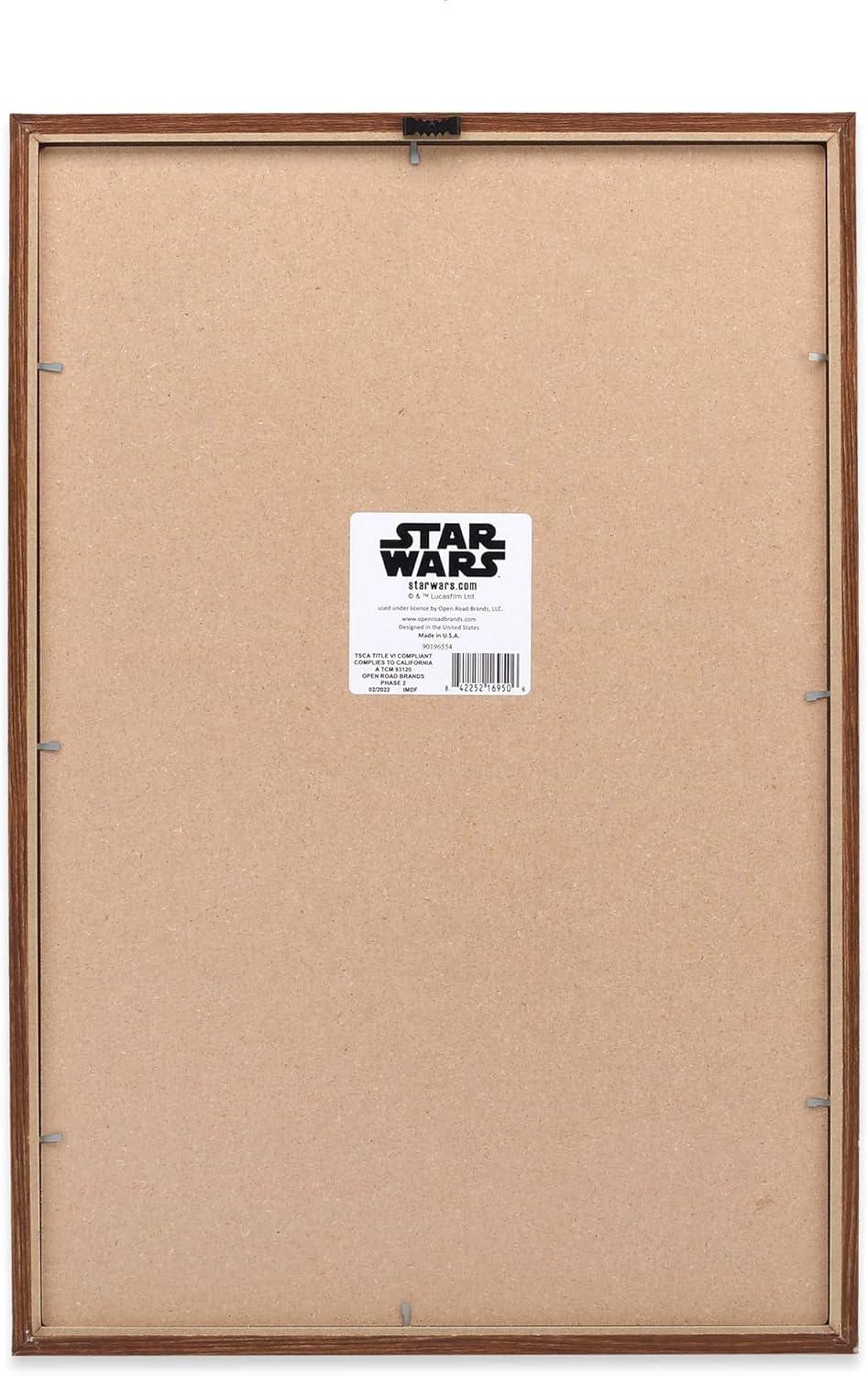 imageOpen Road Brands Disney Star Wars In This House Family Rules Wood Wall Decor  Large Star Wars Wall Art for Living Room Movie Room or Man CaveWhiteBrown