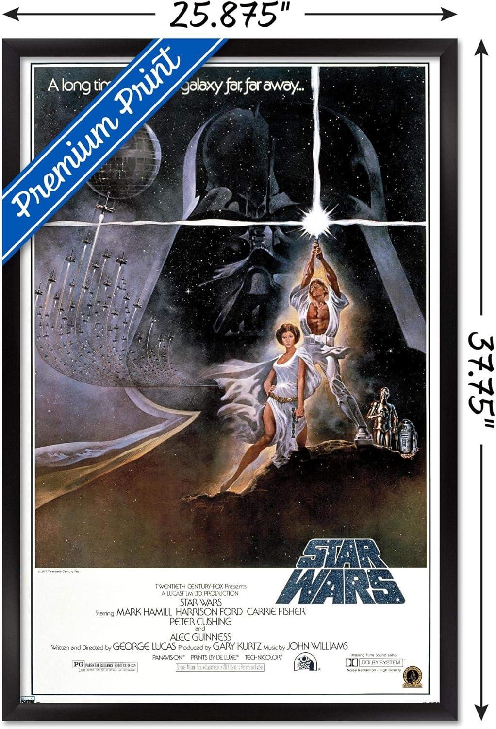 imageTrends International 24X36 Star Wars A New Hope  Original One Sheet Wall Poster 24quot x 36quot Unframed VersionBlack Framed Version