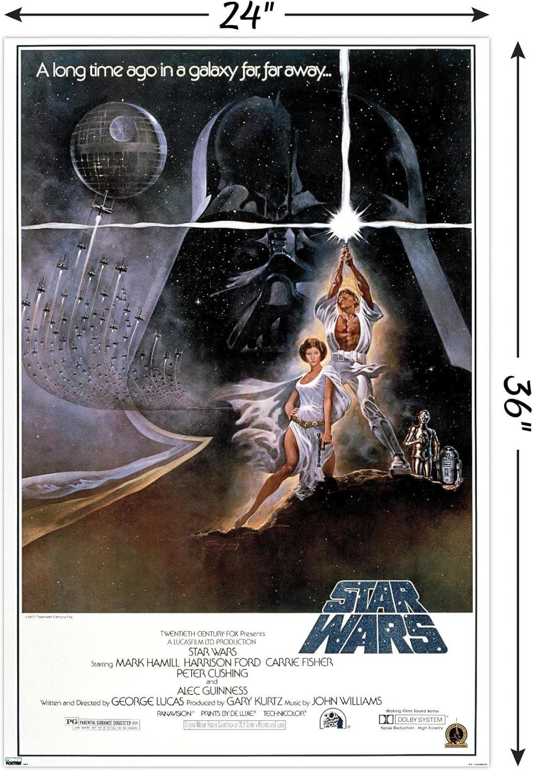 imageTrends International 24X36 Star Wars A New Hope  Original One Sheet Wall Poster 24quot x 36quot Unframed VersionUnframed Version