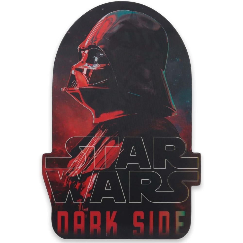 imageOpen Road Brands Disney Star Wars In This House Family Rules Wood Wall Decor  Large Star Wars Wall Art for Living Room Movie Room or Man CaveRedBlue