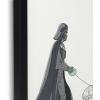 imageOpen Road Brands Disney Star Wars In This House Family Rules Wood Wall Decor  Large Star Wars Wall Art for Living Room Movie Room or Man CaveDark Gray