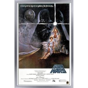 imageTrends International 24X36 Star Wars A New Hope  Original One Sheet Wall Poster 24quot x 36quot Unframed VersionSilver Framed Version