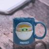 imageSilver Buffalo Star Wars The Mandalorian The Child Stands Ceramic Coffee Mug 20Ounces14Ounces Mandalorian Protect Attack