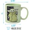 imageSilver Buffalo Star Wars The Mandalorian The Child Stands Ceramic Coffee Mug 20OuncesMandalorian Child Stars Wax Resist