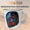 imageSilver Buffalo Star Wars The Mandalorian The Child Stands Ceramic Coffee Mug 20OuncesMandalorian Helmet
