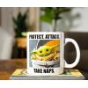 imageSilver Buffalo Star Wars The Mandalorian The Child Stands Ceramic Coffee Mug 20OuncesTake Naps