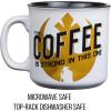 imageSilver Buffalo Star Wars The Mandalorian The Child Stands Ceramic Coffee Mug 20OuncesThe Coffee is Strong