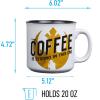 imageSilver Buffalo Star Wars The Mandalorian The Child Stands Ceramic Coffee Mug 20OuncesThe Coffee is Strong