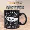 imageSilver Buffalo Star Wars The Mandalorian The Child Stands Ceramic Coffee Mug 20OuncesThe Force is Strong