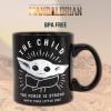 imageSilver Buffalo Star Wars The Mandalorian The Child Stands Ceramic Coffee Mug 20OuncesThe Force is Strong