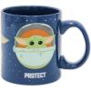 imageSilver Buffalo Star Wars The Mandalorian The Child Stands Ceramic Coffee Mug 20Ounces14Ounces Mandalorian Protect Attack
