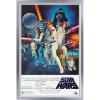 imageTrends International Star Wars IV One sheet Collectors Edition Wall Poster 24quot x 36quot for BedroomSilver Framed Version
