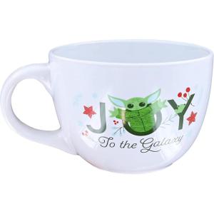imageSilver Buffalo Star Wars The Mandalorian The Child Stands Ceramic Coffee Mug 20OuncesJoy to the Galaxy
