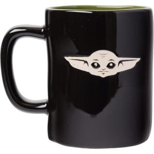 imageSilver Buffalo Star Wars The Mandalorian The Child Stands Ceramic Coffee Mug 20OuncesThe Child Wax Resist