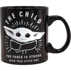 imageSilver Buffalo Star Wars The Mandalorian The Child Stands Ceramic Coffee Mug 20OuncesThe Force is Strong