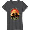 imageStar Wars Skeleton Crew Adventure Begins Vintage Silhouettes TShirtDark Heather Grey