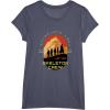 imageStar Wars Skeleton Crew Adventure Begins Vintage Silhouettes TShirtHeather Blue