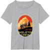 imageStar Wars Skeleton Crew Adventure Begins Vintage Silhouettes TShirtHeather Grey